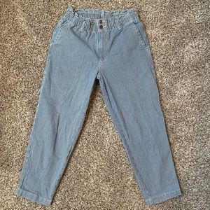 Universal Thread Railroad Pinstripe Paper Bag Style Pants